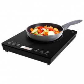Cecotec Induktionshäll Full Magma Slim 2000 W Svart glas