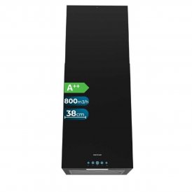 Cecotec Köksfläkt ö Bor Flux ICT 388000 svart 38cm 800m3/h A++ touch LED