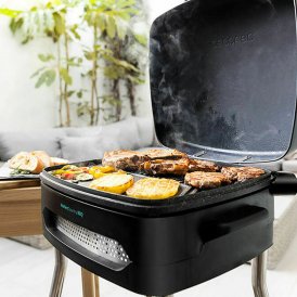 Cecotec Elektriska Grillen PerfectCountry BBQ 2000W 2000 W Svart Rostfritt stål