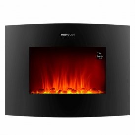 Cecotec Dekorativ och elektrisk öppen spis för vägg Ready Warm 2250 Curved Flames Connected Svart 1000 - 2000 W