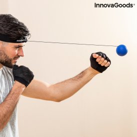 InnovaGoods Uppsättning av träning och reflex bollar Balxing Svart Polyester
