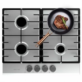 Cecotec Gasplatta Bolero Squad G 4200F Inox 8000 W 58 x 50 cm Svart Rostfritt stål