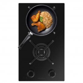 Cecotec Gashäll Bolero Squad G 2400S Nano Glass 2 Brännare 5200W Gjutjärn Svart