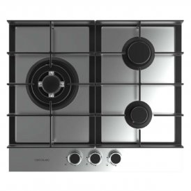 Cecotec Gashäll Bolero Squad G 3400F 3 brännare 6200W inox gjutjärnsgaller rostfritt stål