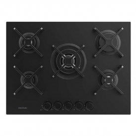 Cecotec Gashäll Bolero Squad G 5400S 5 brännare 10400W Nano Glass svart gjutjärn