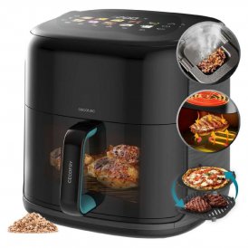 Cecotec Airfryer 8, 5L Cecofry&Grill Smokin'Prime 8500 2300W grill rök svart rostfritt stål