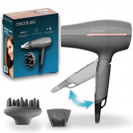Cecotec Hårfön IoniCare Power&Go Heaven 2000W Grå Diffusor 2 Hastigheter Plast