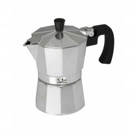 JATA Italiensk Kaffepanna CCA3 * Silvrig Aluminium 3 Csészék