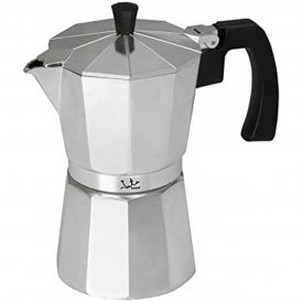 JATA Italiensk Kaffepanna CCA6 * Silvrig 6 Koppar Aluminium