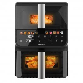 Cecotec Airfryer 10L 2000W Svart Cecofry DuoLevel 10000 DuoSize Window Touch 10 prog metall