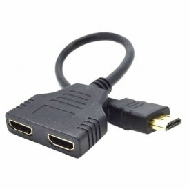 Adapter HDMI till Dubbel HDMI GEMBIRD DSP-2PH4-04 Svart