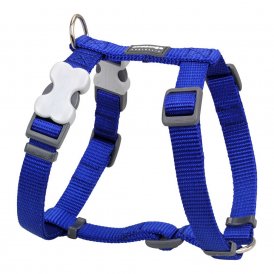 Hundsele röd Dingo Slät 30-48 cm Mörkblå Rostfritt stål