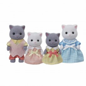 Sylvanian Families Dockset 5455 The Persian Cat Family 4 x 9 cm Delar (4 antal) gul plast