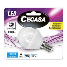 Sfärisk LED-lampa Cegasa E14 5,5 W A+