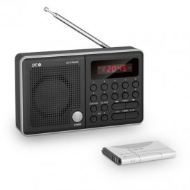 Bärbar Digitalradio FM SPC 4589N LIVY Compact Svart