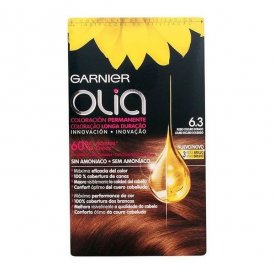 Garnier Färg utan ammoniak Olia Mörkt guldblont Nº 6. 3-rubio oscuro guld 6, 3 Rubio Lote (1 antal)