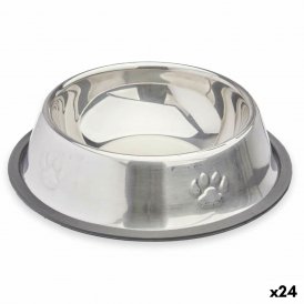 Mascow Hundemater Mascow Grå Sølv Gummi Metall 18 x 4,5 x 18 cm 35 x 0,03 x 25 cm (24 enheter)