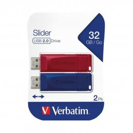 Minnessticka Verbatim Slider 2 Delar Multicolour 32 GB