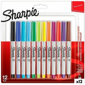 Sharpie Tuschpennor Multicolour 12 Delar 0, 5 mm (12 antal)