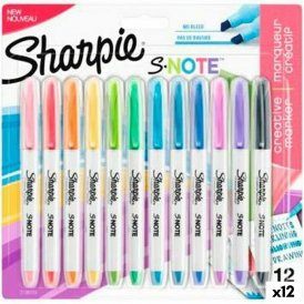 Sharpie Tuschpennor S-Note Multicolour 12 Delar 1-3 mm (12 antal)