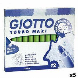 Giotto Tuschpennor Turbo Maxi Ljusgrön (5 antal)