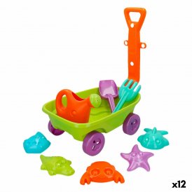 Colorbaby Strandleksaker set Colorbaby Skottkärra polypropen (12 antal)