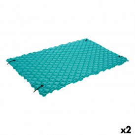Intex Luftmadrass 290 x 213 cm Filt Turkos (2 antal)