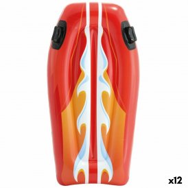 Intex Upplåsbar bassängmadrass Joy Rider 62 x 112 cm Surfbräda (12 antal) Röd