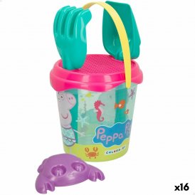 Peppa Pig Strandleksaker set Peppa Pig Ø 18 cm (16 antal)