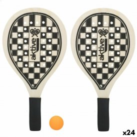 Aktive Strandspadar med boll 20, 5 x 39, cm (24 antal) Trä