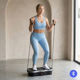 Vibrationsplattform med Högtalare, Motståndsband och Fjärrkontroll Vivflow InnovaGoods
