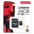 Micro-SD Minneskort med Adapter Kingston SDCS2/128GB exFAT 128 GB