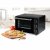 DOMO Elektrisk Mini-ugn 1300 W 20 L Svart
