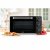DOMO Elektrisk Mini-ugn 1500 W 28 L svart