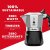 Bialetti Italiensk Kaffepanna BRIKKA Svart Aluminium 2 Csészék