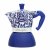 Bialetti Italiensk Kaffepanna D&G blå MEDI 4T 150 ml Blå Rostfritt stål 4 Csészék