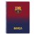 Bok med ringar F.C. Barcelona 512029065 Rödbrun Marinblå A5