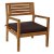 Tafelset met 3 fauteuils DKD Home Decor Teakboom 127 x 72 x 88 cm (4 pcs)