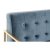 Sofa DKD Home Decor 8424001802340 Blauw Gouden Metaal Modern 128 x 70 x 76 cm