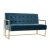 Sofa DKD Home Decor 8424001802340 Blauw Gouden Metaal Modern 128 x 70 x 76 cm