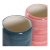 Tandenborstelhouder DKD Home Decor Blauw Roze Keramiek (2 pcs) (8 x 8 x 10.5 cm)