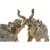 Deko-Figur DKD Home Decor 12 x 6 x 13 cm Elefant Gold Kolonial (2 Stück)
