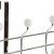 Jackenaufhänger für Türen DKD Home Decor 8424001835249 Weiß Silberfarben Metall aus Keramik 44 x 12 x 20 cm