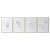 Tavla DKD Home Decor S3018011 Ansikte (45 x 2,5 x 60 cm) (4 antal)