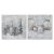 Maleri DKD Home Decor 100 x 2,8 x 100 cm Vase Tradisjonell (2 enheter)
