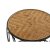 Sett med 2 små bord DKD Home Decor 46 x 46 x 52 cm Svart Metall Brun Bambus