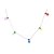 DKD Home Decor LED-krans Multicolour (850 x 7 13 cm) Glas