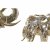 DKD Home Decor Prydnadsfigur DKD Home Decor Elefant Gyllene Harts Multicolour (45,5 x 20 x 35 cm) (2 antal)