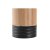 DKD Home Decor Tandborsthållare Bambu 7 x 11 cm Svart Aluminium