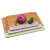 DKD Home Decor Ostbricka Bambu Rostfritt stål 33, 5 x 24 2 cm (3 antal) Blå